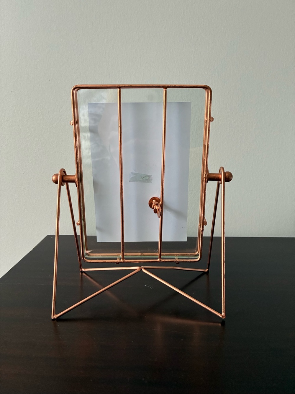 Rustic Copper Tone Metal Photo Frame Stand - Picture 7 of 13